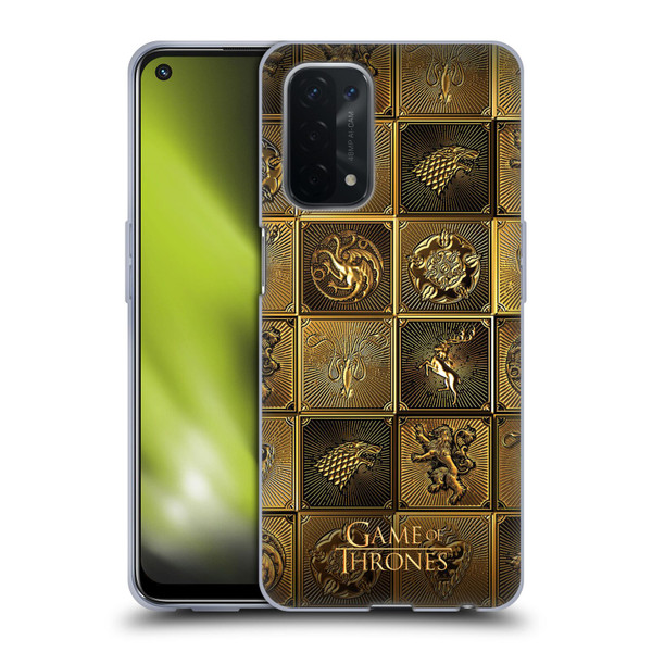 HBO Game of Thrones Golden Sigils All Houses Soft Gel Case for OPPO A54 5G