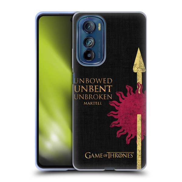 HBO Game of Thrones House Mottos Martell Soft Gel Case for Motorola Edge 30