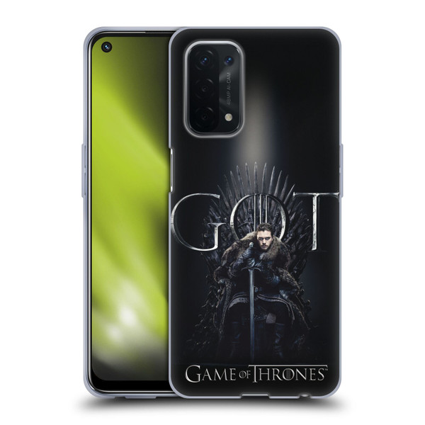 HBO Game of Thrones Season 8 For The Throne 1 Jon Snow Soft Gel Case for OPPO A54 5G