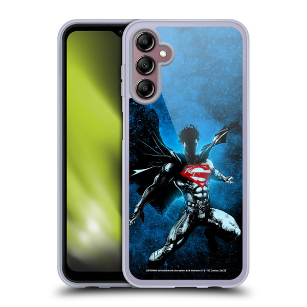 Superman DC Comics 80th Anniversary Splatter Soft Gel Case for Samsung Galaxy A14 5G