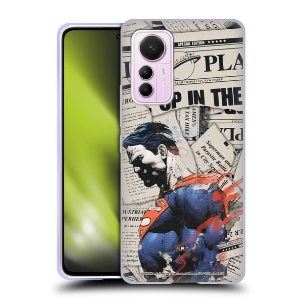 Superman DC Comics 80th Anniversary Newspaper Soft Gel Case for Xiaomi 12 Lite