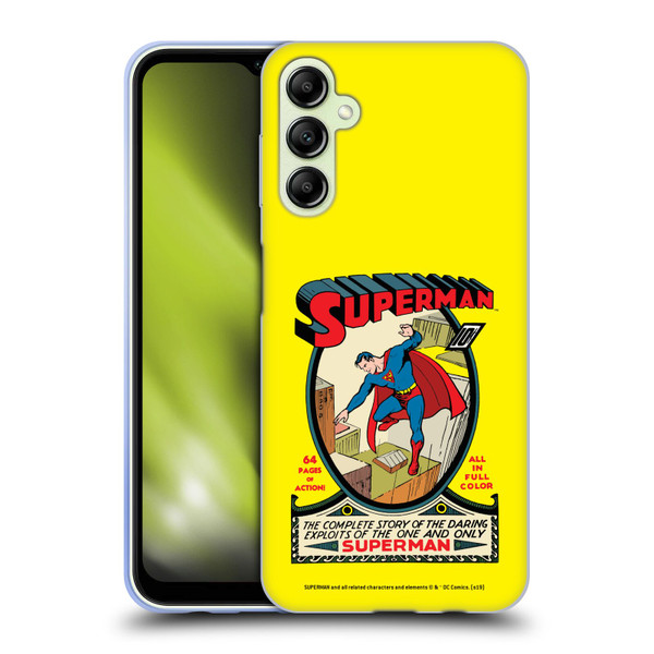 Superman DC Comics Famous Comic Book Covers Number 1 Soft Gel Case for Samsung Galaxy A14 5G