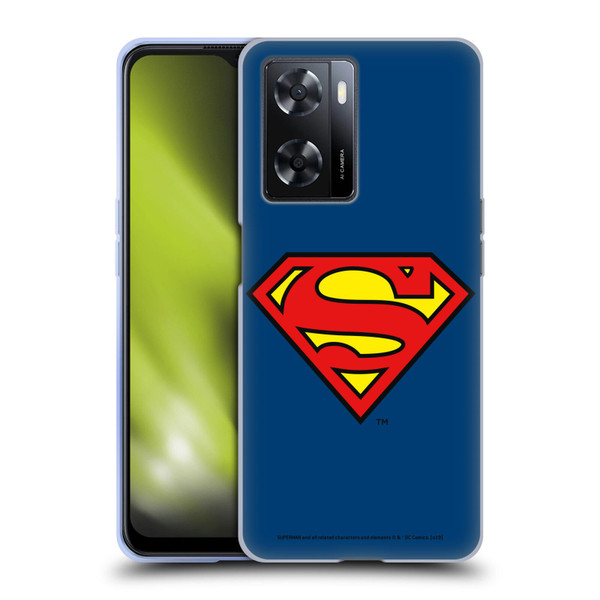 Superman DC Comics Logos Classic Soft Gel Case for OPPO A57s