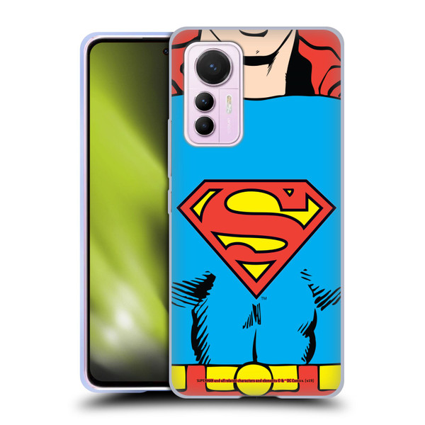 Superman DC Comics Logos Classic Costume Soft Gel Case for Xiaomi 12 Lite