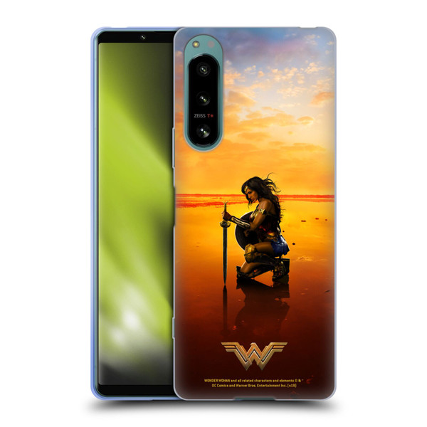 Wonder Woman Movie Posters Sword And Shield Soft Gel Case for Sony Xperia 5 IV