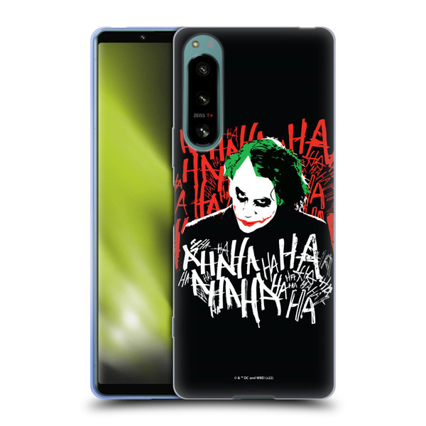 The Dark Knight Graphics Joker Laugh Soft Gel Case for Sony Xperia 5 IV