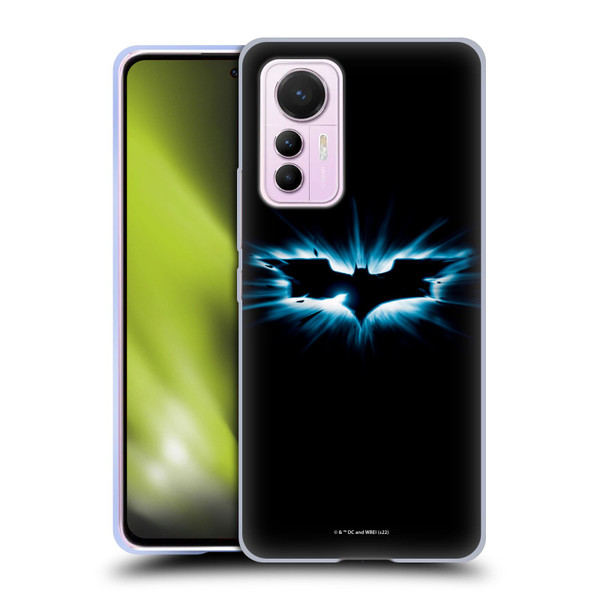 The Dark Knight Graphics Logo Black Soft Gel Case for Xiaomi 12 Lite