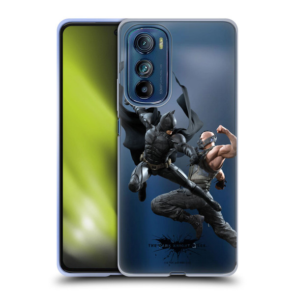 The Dark Knight Rises Character Art Batman Vs Bane Soft Gel Case for Motorola Edge 30