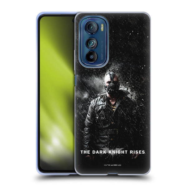 The Dark Knight Rises Key Art Bane Rain Poster Soft Gel Case for Motorola Edge 30