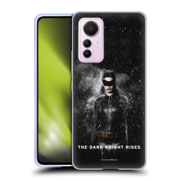 The Dark Knight Rises Key Art Catwoman Rain Poster Soft Gel Case for Xiaomi 12 Lite