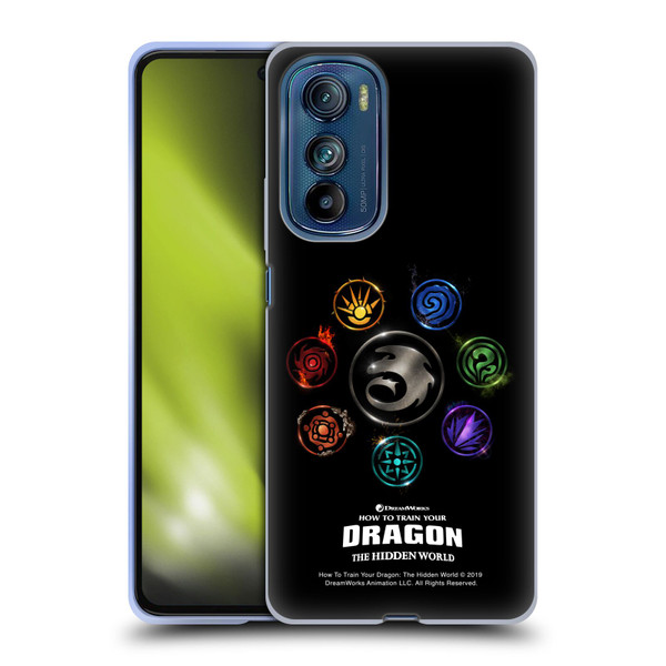How To Train Your Dragon III Icon Art Group Soft Gel Case for Motorola Edge 30