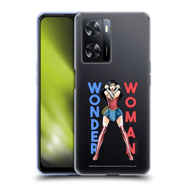 Wonder Woman DC Comics Character Art Stand 2 Soft Gel Case for OPPO A57s