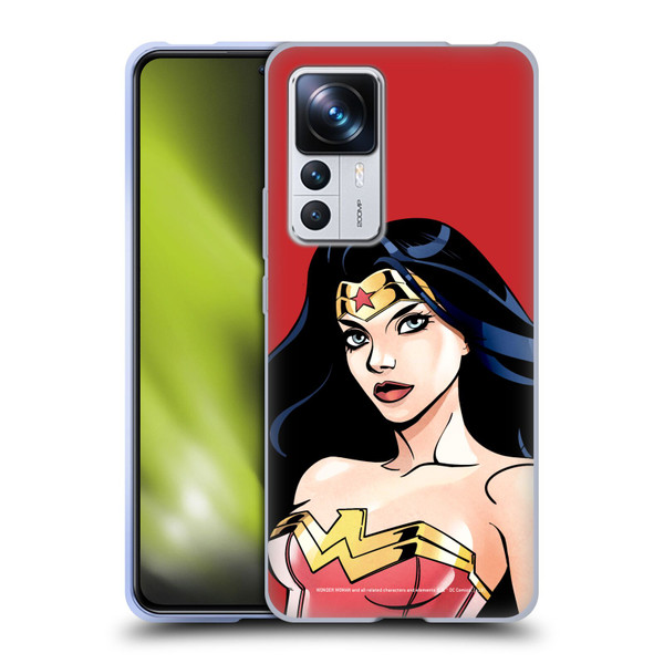 Wonder Woman DC Comics Character Art Portrait Soft Gel Case for Xiaomi 12T Pro