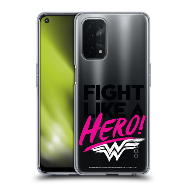Wonder Woman DC Comics Graphic Arts Hero Soft Gel Case for OPPO A54 5G