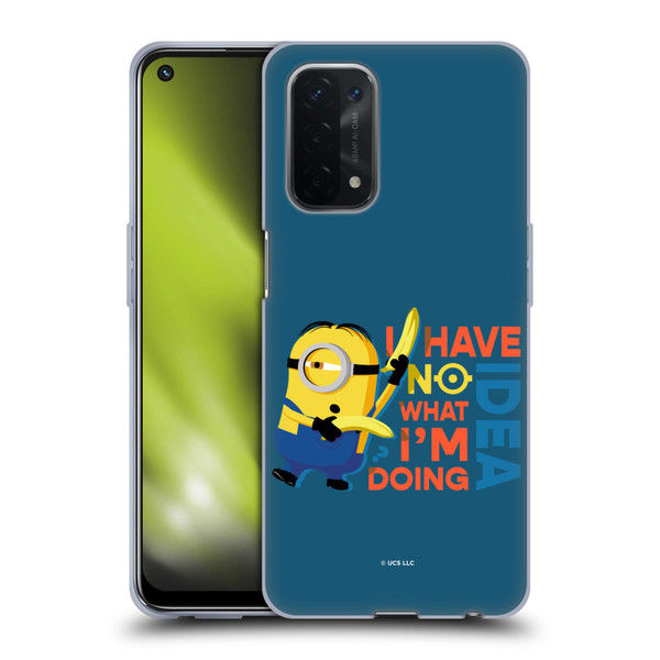 Minions Rise of Gru(2021) Humor No Idea Soft Gel Case for OPPO A54 5G