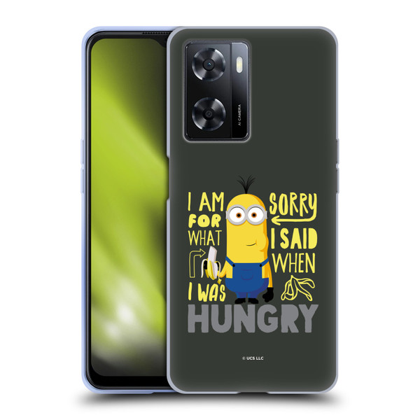 Minions Rise of Gru(2021) Humor Hungry Soft Gel Case for OPPO A57s