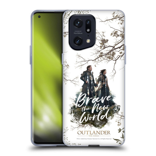 Outlander Composed Graphics Brave The New World Soft Gel Case for OPPO Find X5 Pro
