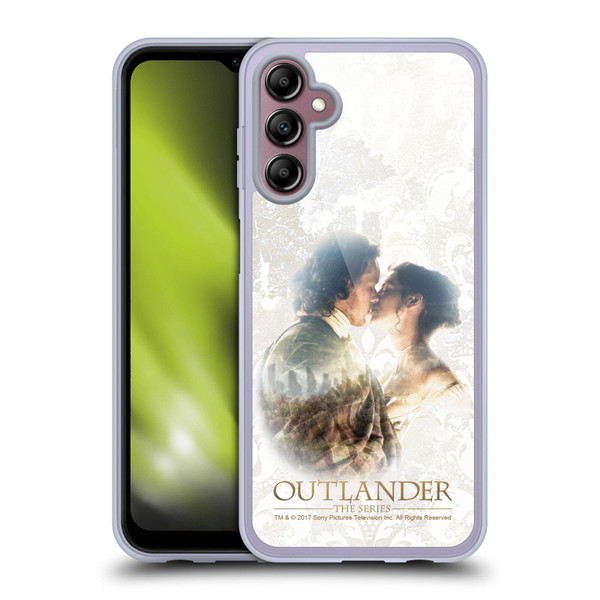 Outlander Portraits Claire & Jamie Kiss Soft Gel Case for Samsung Galaxy A14 5G