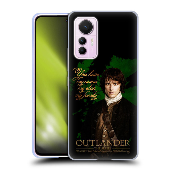Outlander Portraits Jamie Soft Gel Case for Xiaomi 12 Lite