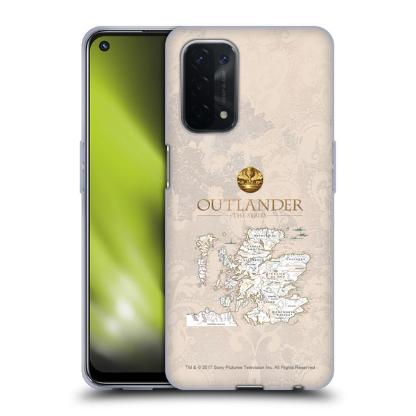 Outlander Seals And Icons Map Soft Gel Case for OPPO A54 5G