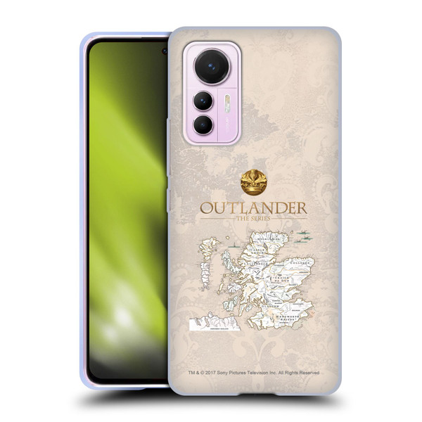 Outlander Seals And Icons Map Soft Gel Case for Xiaomi 12 Lite