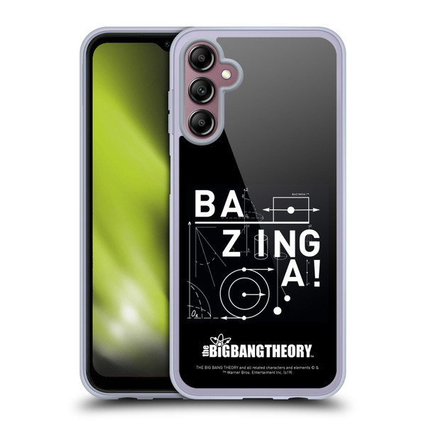 The Big Bang Theory Bazinga Physics Soft Gel Case for Samsung Galaxy A14 5G