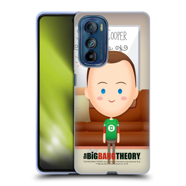 The Big Bang Theory Character Art Sheldon Soft Gel Case for Motorola Edge 30