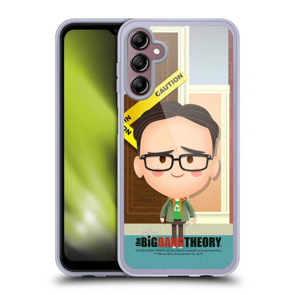 The Big Bang Theory Character Art Leonard Soft Gel Case for Samsung Galaxy A14 5G