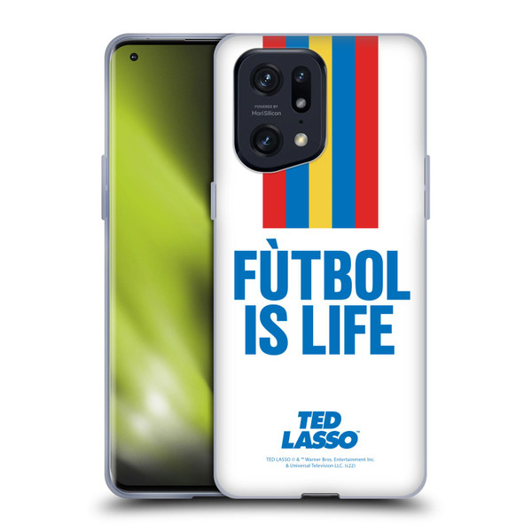 Ted Lasso Season 1 Graphics Futbol Is Life Soft Gel Case for OPPO Find X5 Pro