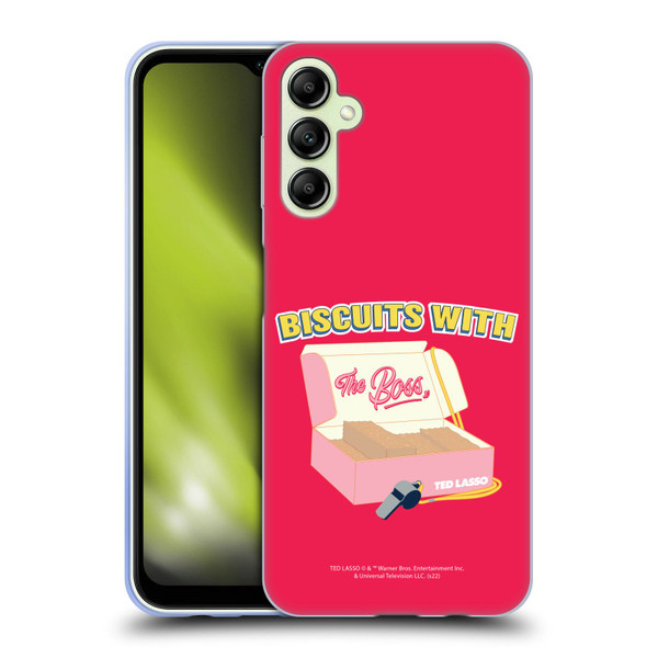 Ted Lasso Season 1 Graphics Biscuits With The Boss Soft Gel Case for Samsung Galaxy A14 5G