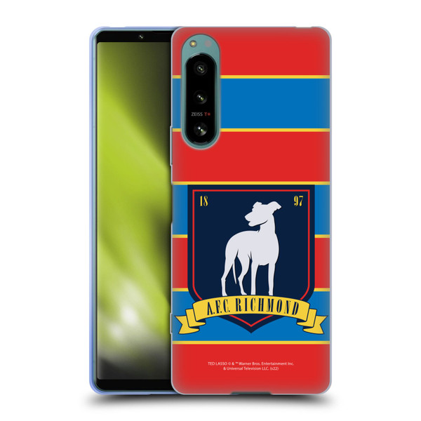 Ted Lasso Season 1 Graphics A.F.C Richmond Stripes Soft Gel Case for Sony Xperia 5 IV