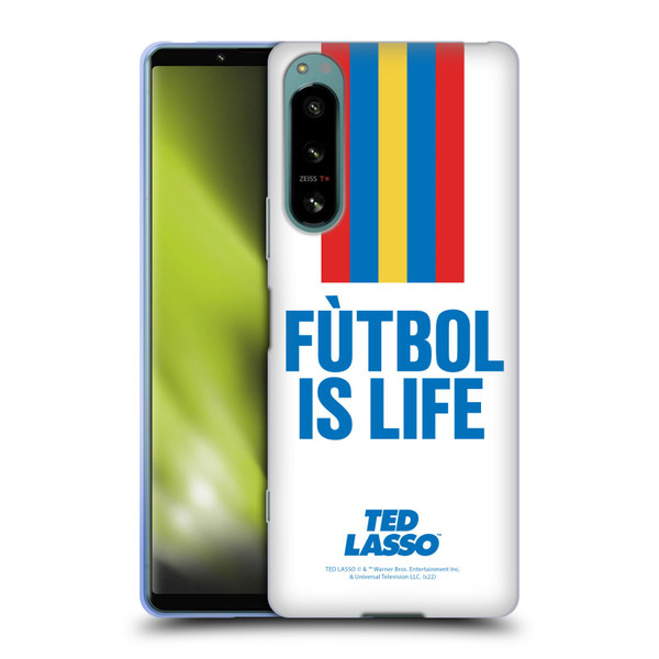 Ted Lasso Season 1 Graphics Futbol Is Life Soft Gel Case for Sony Xperia 5 IV