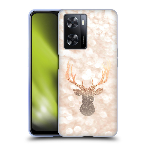 Monika Strigel Champagne Gold Deer Soft Gel Case for OPPO A57s
