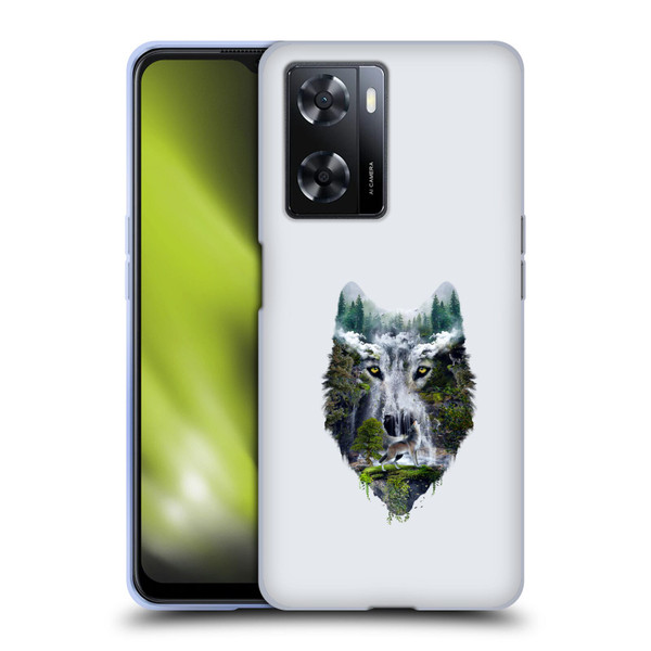 Riza Peker Animal Abstract Wolf Nature Soft Gel Case for OPPO A57s