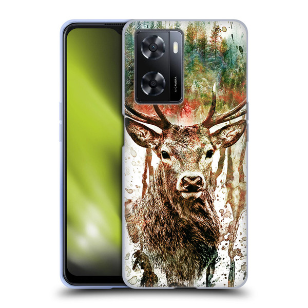 Riza Peker Animals Deer Soft Gel Case for OPPO A57s