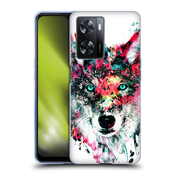 Riza Peker Animals Wolf Soft Gel Case for OPPO A57s