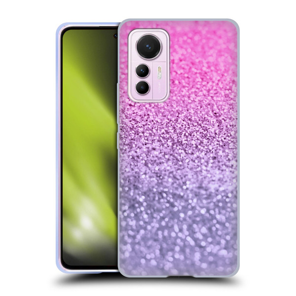 Monika Strigel Glitter Collection Lavender Pink Soft Gel Case for Xiaomi 12 Lite