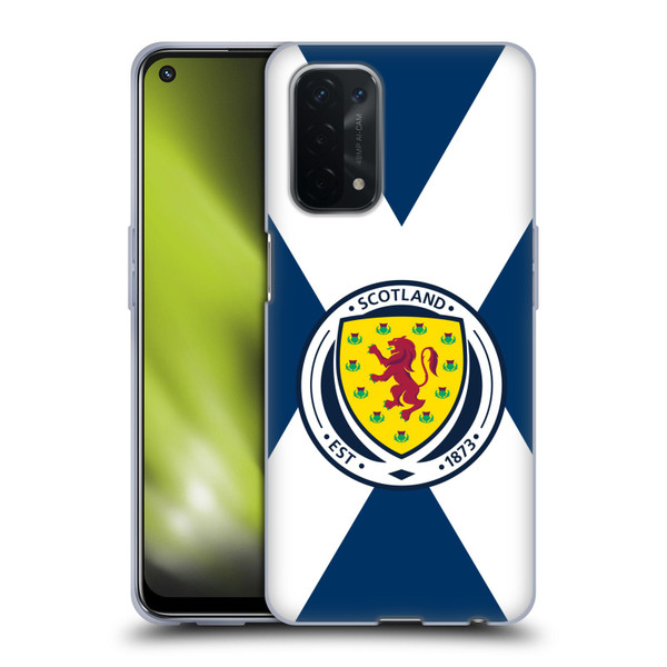 Scotland National Football Team Logo 2 Scotland Flag Soft Gel Case for OPPO A54 5G