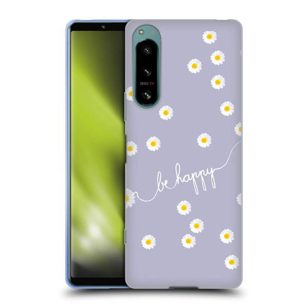Monika Strigel Happy Daisy Lavender Soft Gel Case for Sony Xperia 5 IV
