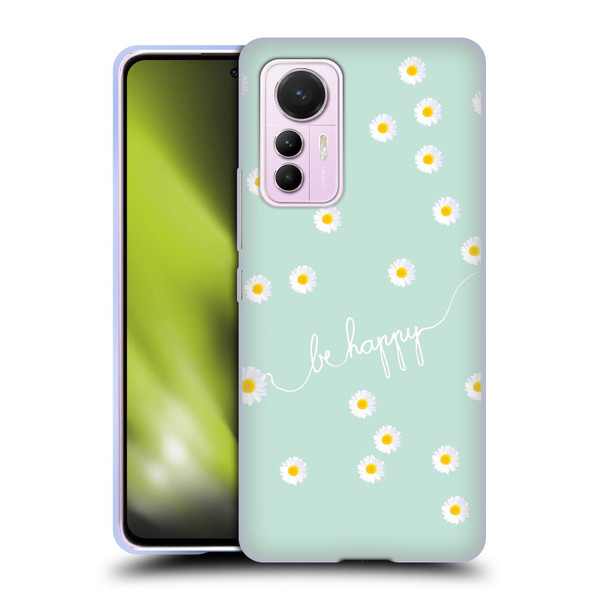 Monika Strigel Happy Daisy Mint Soft Gel Case for Xiaomi 12 Lite