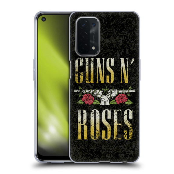 Guns N' Roses Key Art Text Logo Pistol Soft Gel Case for OPPO A54 5G