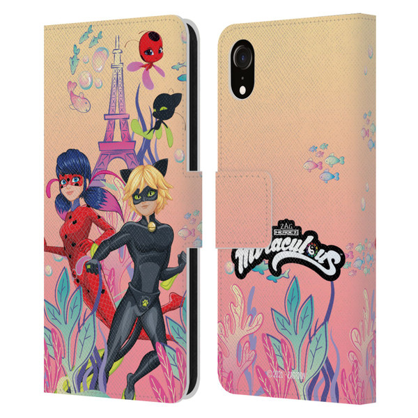 Miraculous Tales of Ladybug & Cat Noir Aqua Ladybug Aqua Power Leather Book Wallet Case Cover For Apple iPhone XR