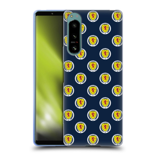 Scotland National Football Team Logo 2 Pattern Soft Gel Case for Sony Xperia 5 IV