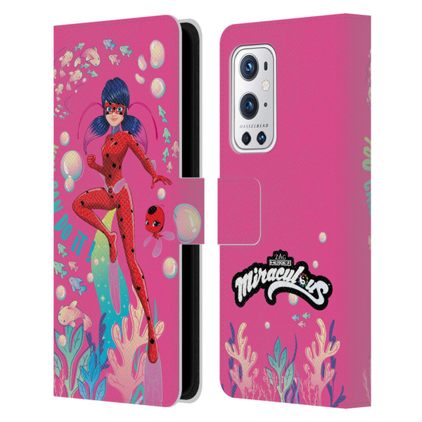 Miraculous Tales of Ladybug & Cat Noir Aqua Ladybug You Can Do It Leather Book Wallet Case Cover For OnePlus 9 Pro