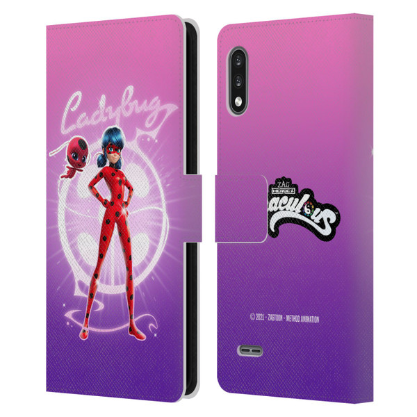 Miraculous Tales of Ladybug & Cat Noir Graphics Ladybug Leather Book Wallet Case Cover For LG K22