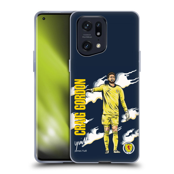 Scotland National Football Team Players Craig Gordon Soft Gel Case for OPPO Find X5 Pro