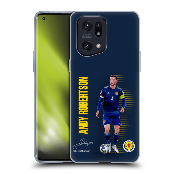 Scotland National Football Team Players Andy Robertson Soft Gel Case for OPPO Find X5 Pro