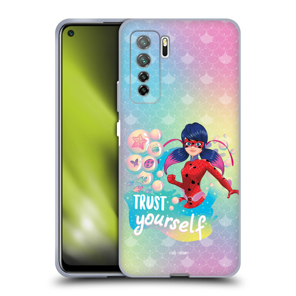 Miraculous Tales of Ladybug & Cat Noir Aqua Ladybug Trust Yourself Soft Gel Case for Huawei Nova 7 SE/P40 Lite 5G