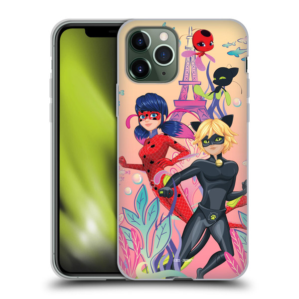 Miraculous Tales of Ladybug & Cat Noir Aqua Ladybug Aqua Power Soft Gel Case for Apple iPhone 11 Pro