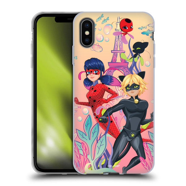 Miraculous Tales of Ladybug & Cat Noir Aqua Ladybug Aqua Power Soft Gel Case for Apple iPhone XS Max